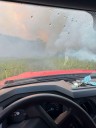 Crews battle brush fire in Cherry Valley