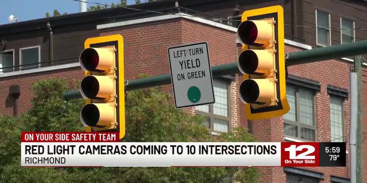 Red light cameras coming to 10 Richmond intersections