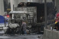 Gas tanker explosion in Mexico City leaves flames billowing and dozens injured with serious burns