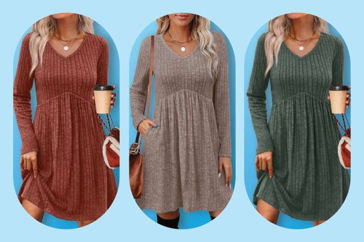 Amazon’s New Best-Selling Sweater Dress Is on Sale for $20