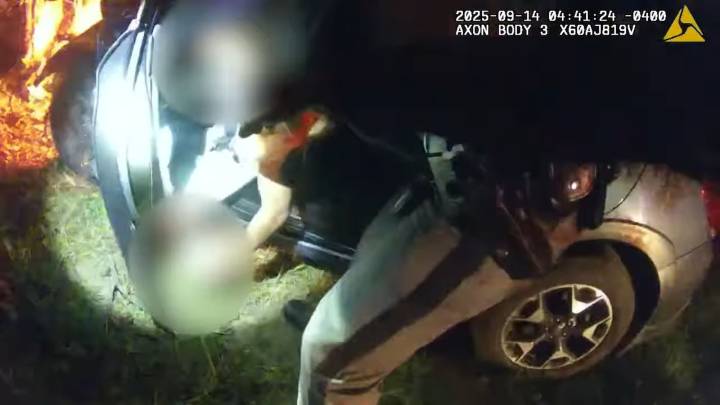 Watch Heroic Troopers Pull Injured Driver From Burning Car in NY