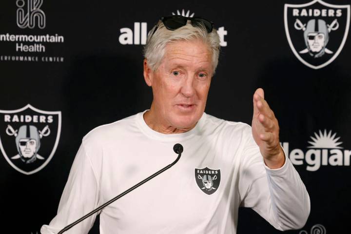 Raiders’ Pete Carroll, Geno Smith preview NFL season opener against Patriots