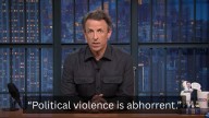 Seth Meyers reacts to Charlie Kirk shooting with a 3-minute message about political violence
