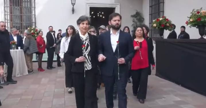 Boric conmemora su último 11-S en La Moneda con Isabel Allende, pero sin Maya Fernández