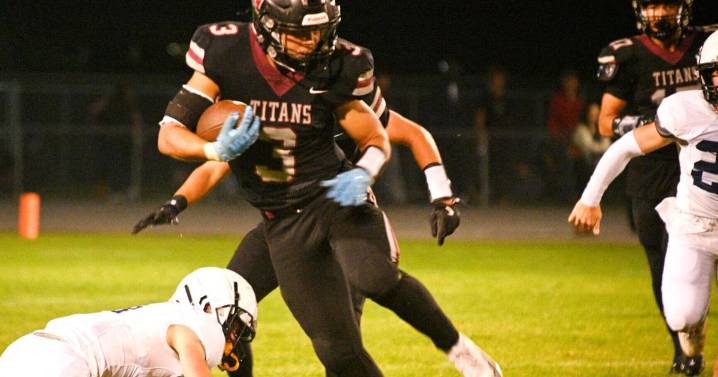 High school football scores