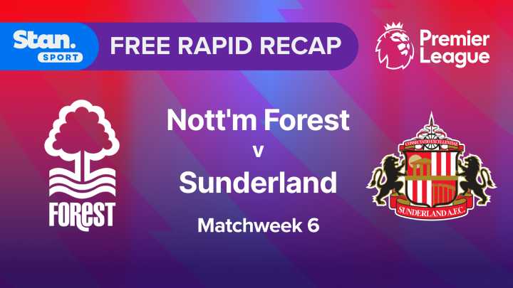 Rapid Recap | MW6: Nott'm Forest vs Sunderland