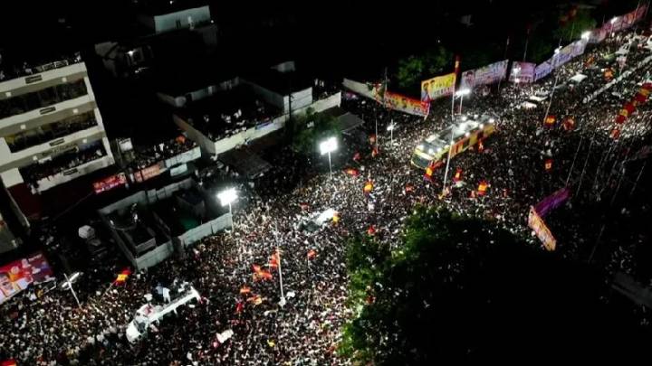 India: Estampida durante mitin político de reconocido actor dejó al menos a 36 personas sin vida y decenas de heridos