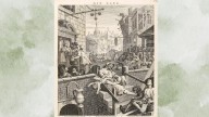 Gin Lane by William Hogarth is a critique of 18th-century London’s growing funeral trade