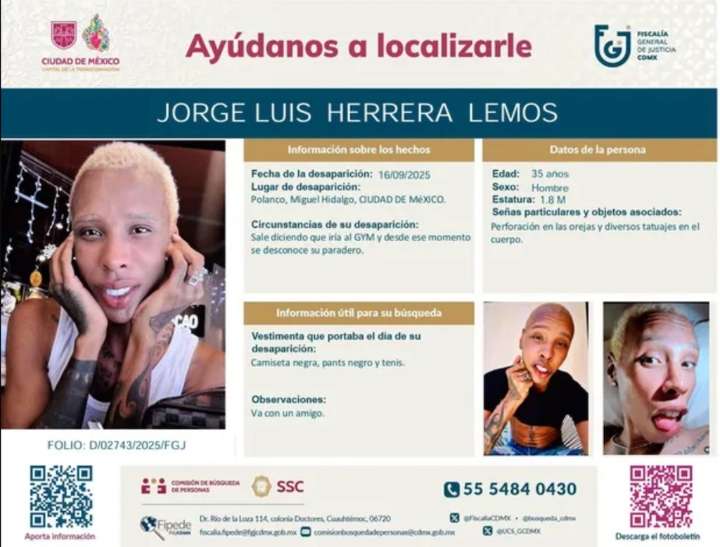 Alerta por desaparición de DJ y cantante colombianos en CDMX