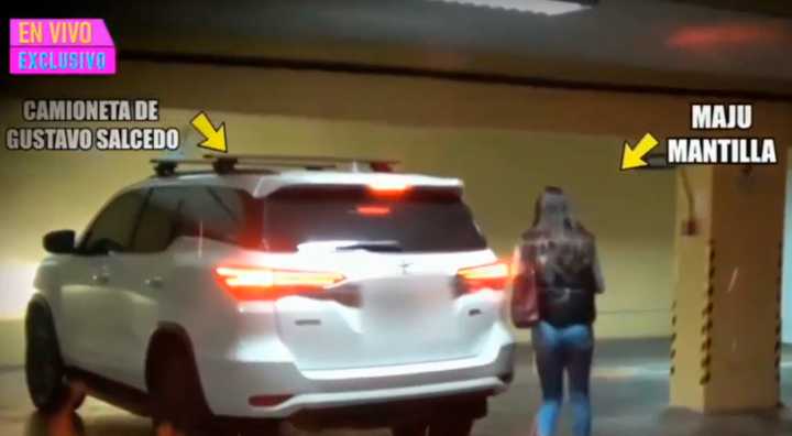 Maju Mantilla y Gustavo Salcedo AMPAYADOS juntos en camioneta tras escándalo por presunta infidelidad