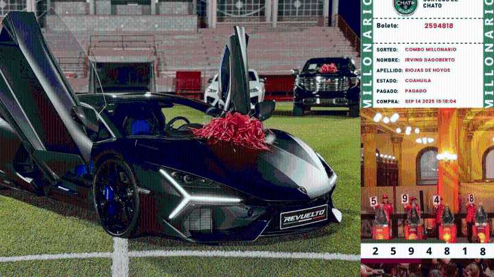 Irving Dagoberto Riojas de Hoyos, Ganador del Lamborghini Revuelto 2025 en Sorteo de Castaños