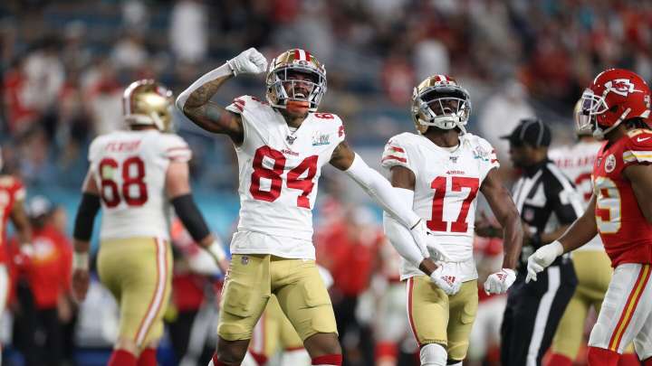 49ers still hope to sign Kendrick Bourne; George Kittle and Jauan Jennings to have MRIs