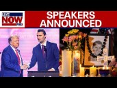 Charlie Kirk memorial service speaker lineup: Trump, Vance, Erika Kirk & more