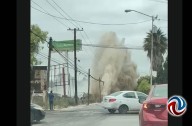 Ocurre una "mega fuga" de agua en el bulevar Díaz Ordaz