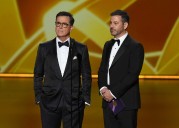 Jimmy Kimmel and Stephen Colbert to appear on each other’s shows next week