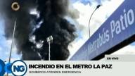 Bomberos de Caracas y Protección Civil atienden incendio en el metro de La Paz