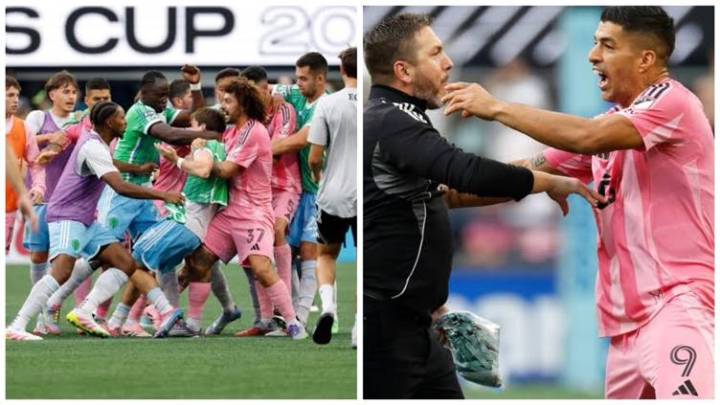 Trifulca en la Leagues Cup: Luis Suárez escupió a técnico rival 🎥