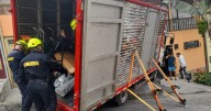 Camión se desengranó y un poste evitó que chocara contra vivienda en centrosur de Caldas