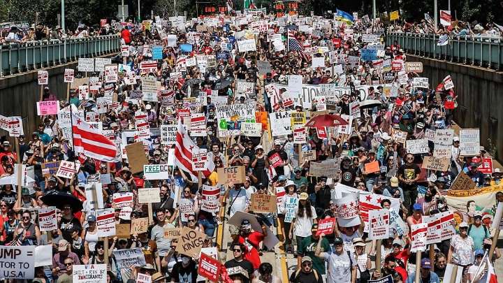 EEUU: protestan en calles de Washington ante el despliegue de la Guardia Nacional ordenado por Trump