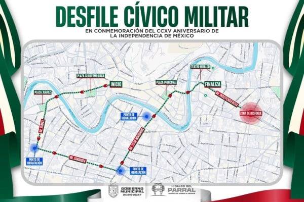 Invita Parral a celebrar el desfile del 16 de septiembre