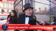 El Mago sin Dientes se plantó frente a Casa Rosada y pidió hablar con Milei: “Quiero que Argentina salga adelante”