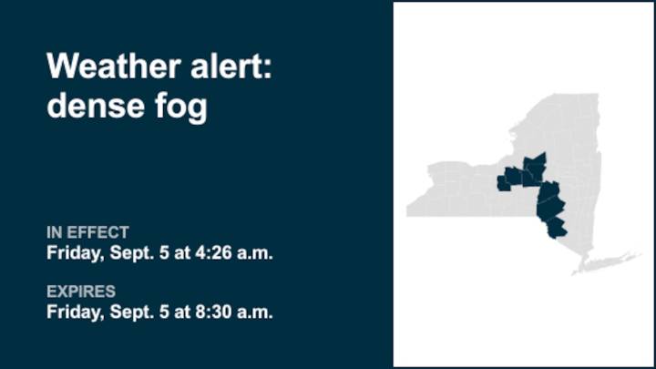 NY weather: Be prepared for dense fog in New York until Friday morning