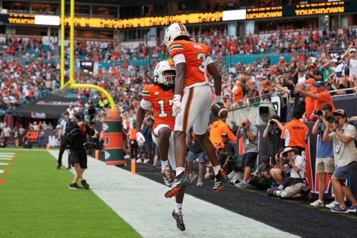Hurricanes move up in AP poll after beating USF