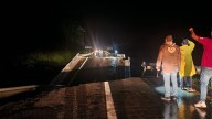 Puente Vehicular Colapsa a Causa de las Fuertes Lluvias en Mapastepec, Chiapas