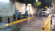 Inician labores de limpieza y mantenimiento tras explosión en el Centro de León