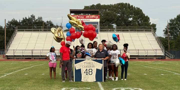 Franklin Parish Patriots retire Tyrell Cameron’s jersey