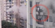 Incendio en condominio de El Agustino: Impactante VIDEO muestra cómo residentes escaparon por las paredes