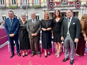 Patricia del Pozo y Loles López destacan en la Magna Mariana de Huelva el "papel relevante" de las hermandades en la sociedad onubense y andaluza