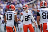 Browns kicker Andre Szmyt questionable for Packers game with calf injury; Joel Bitonio, Jack Conklin both questionable