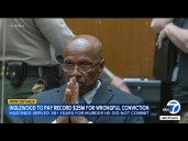 Innocent man gets $25 million for wrongful murder conviction