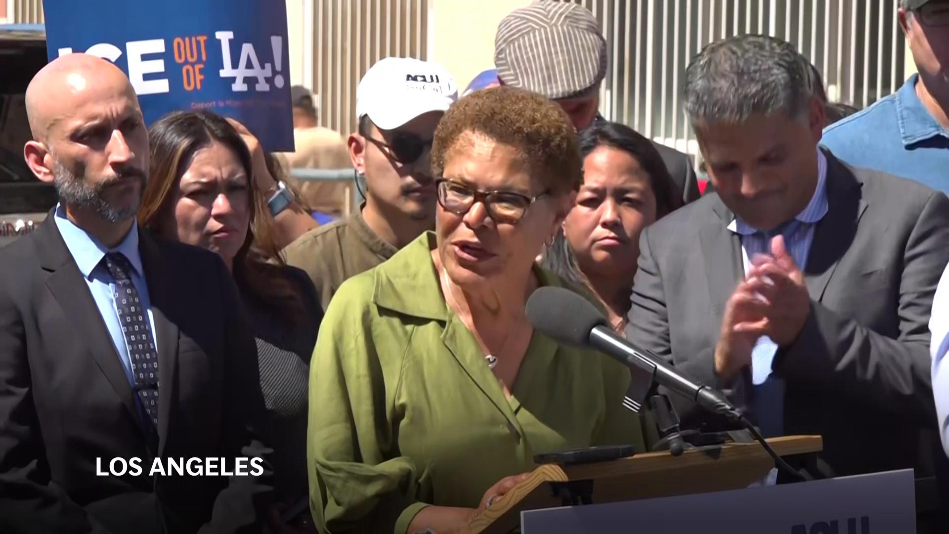Democratic leaders in California condemn Supreme Court decision on LA immigration stops