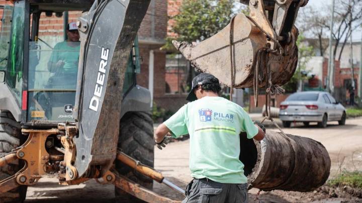 El Municipio lleva adelante nuevas obras hidráulicas en Agustoni