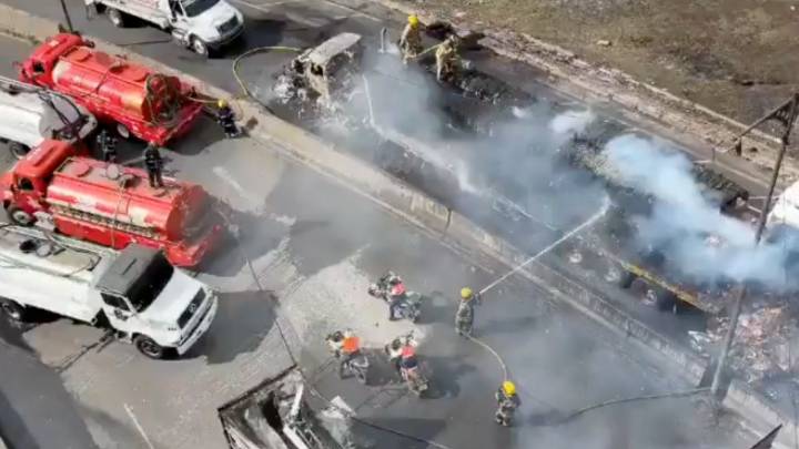 Clara Brugada reporta 57 lesionados tras explosión de pipa en el Puente La Concordia en Iztapalapa