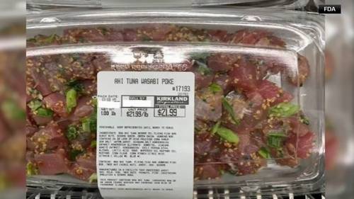 Costco recalls Kirkland ahi tuna wasabi poke in 33 states due to listeria risk with green onions