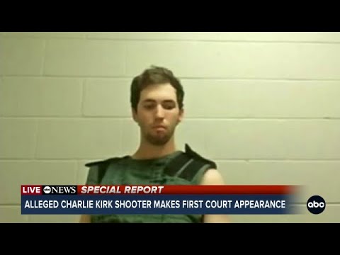 Tyler Robinson makes 1st court appearance after charged in Charlie Kirk's murder