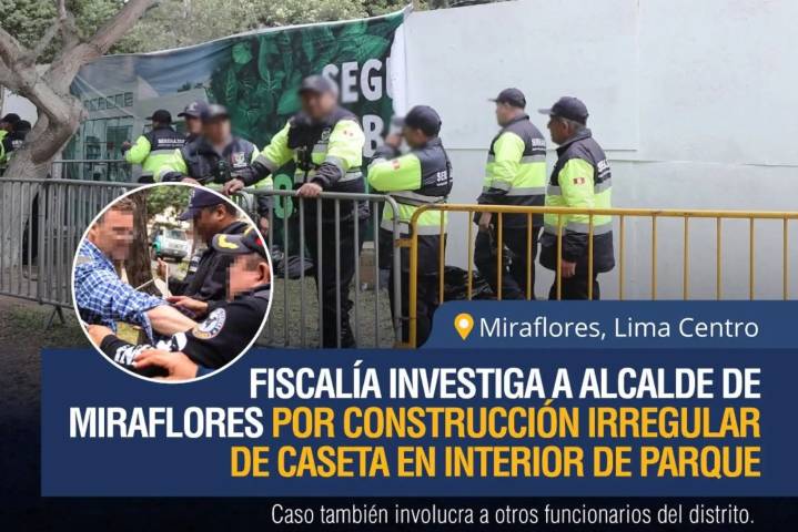 Fiscalía inicia investigación a alcalde de Miraflores por construcción irregular en parque
