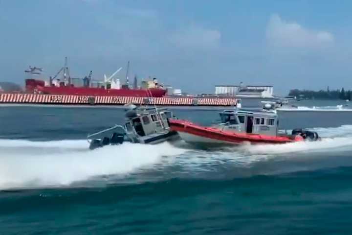 Choque de embarcaciones de la Marina en Veracruz deja dos elementos heridos