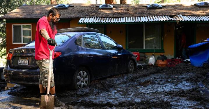 Aftermath of late summer storm includes destroyed homes, a closed highway and a child death