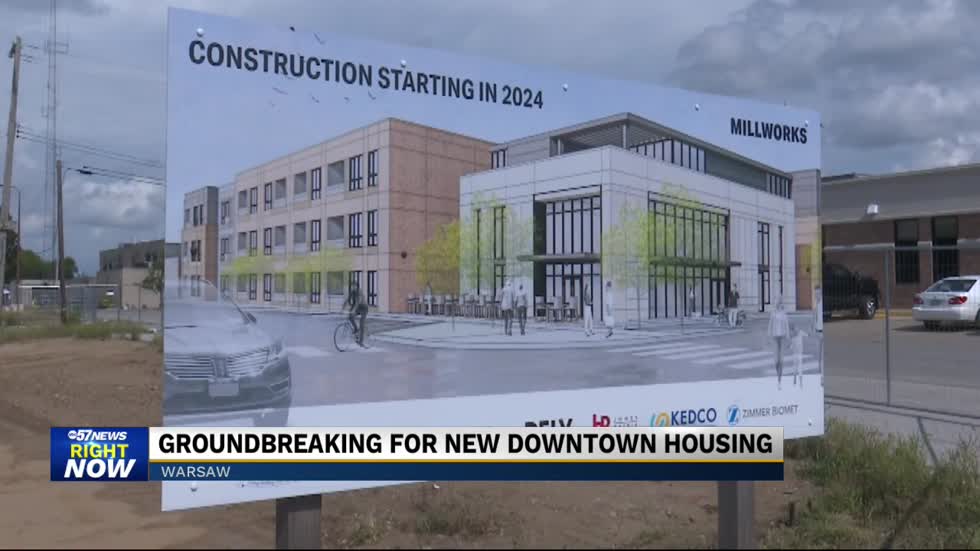 Warsaw breaks ground on 'Millworks' 85-unit apartment complex 