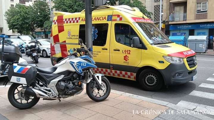 Herido al chocar una moto y un turismo