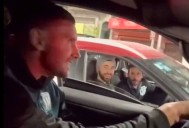 "¡Aguante Racing, loco!". Maravilla Martínez sorprendió a unos hinchas en un semáforo y explotaron las redes sociales