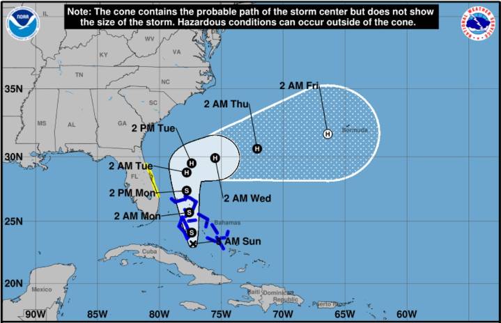 Tropical Storm Imelda could form today, intensify to hurricane early this week