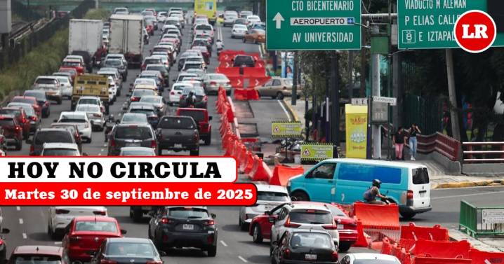Hoy No Circula martes 30 de septiembre de 2025: qué autos y placas que descansan en CDMX y Edomex