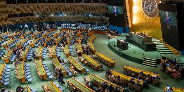 Netanyahu afirma en la ONU que Israel debe "acabar el trabajo" en Gaza