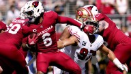 Cardinals' James Conner carted off with ankle injury