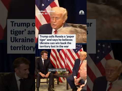 Trump calls Russia a 'paper tiger' and says he believes Ukraine can win back territory lost in war
